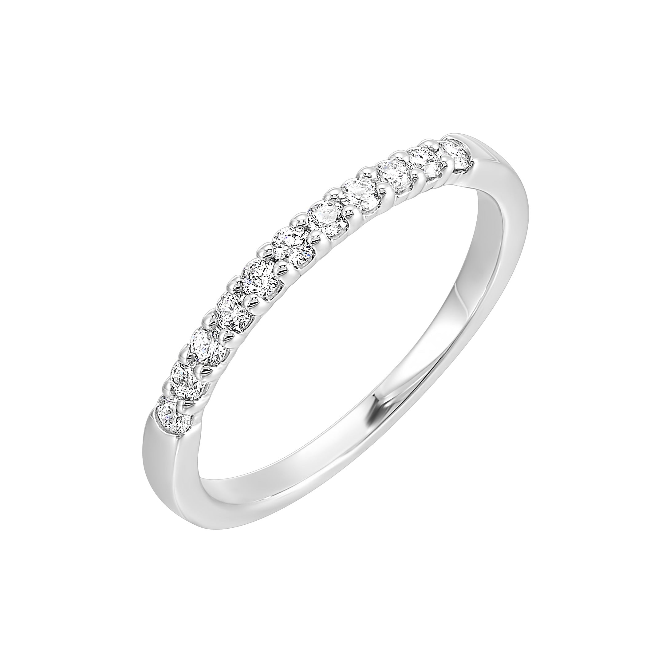14Kt White Gold Diamond 1/4Ctw Ring