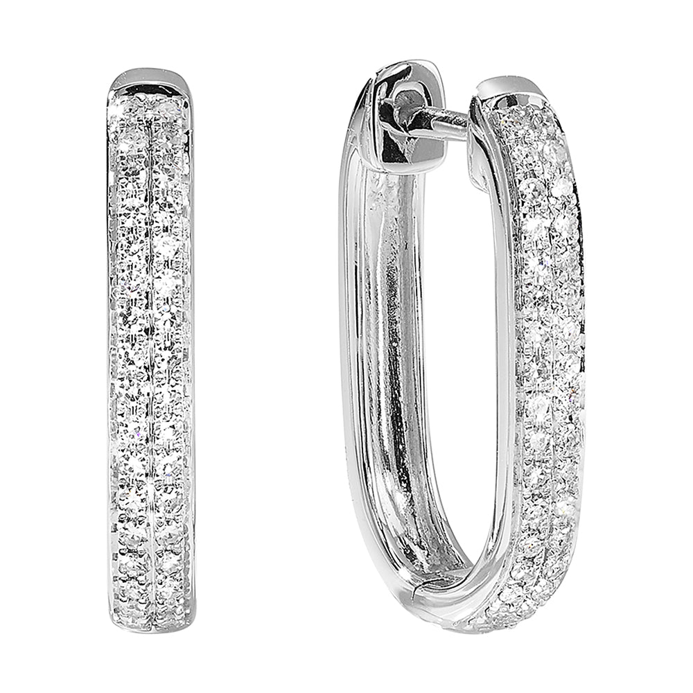 14Kt White Gold Diamond 1/7Ctw Earring