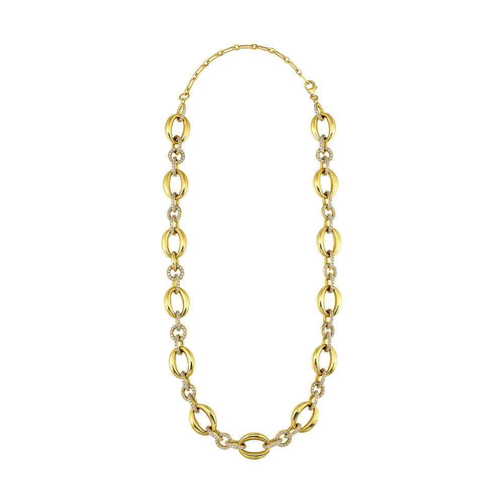 14Kt Yellow Gold Diamond 2 1/2Ctw Necklace