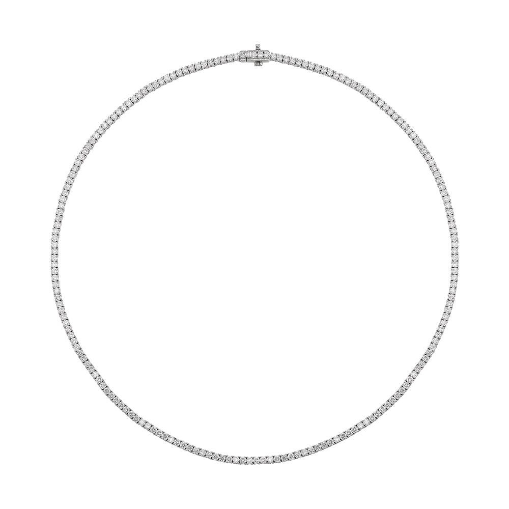 14Kt White Gold Diamond 5Ctw Necklace