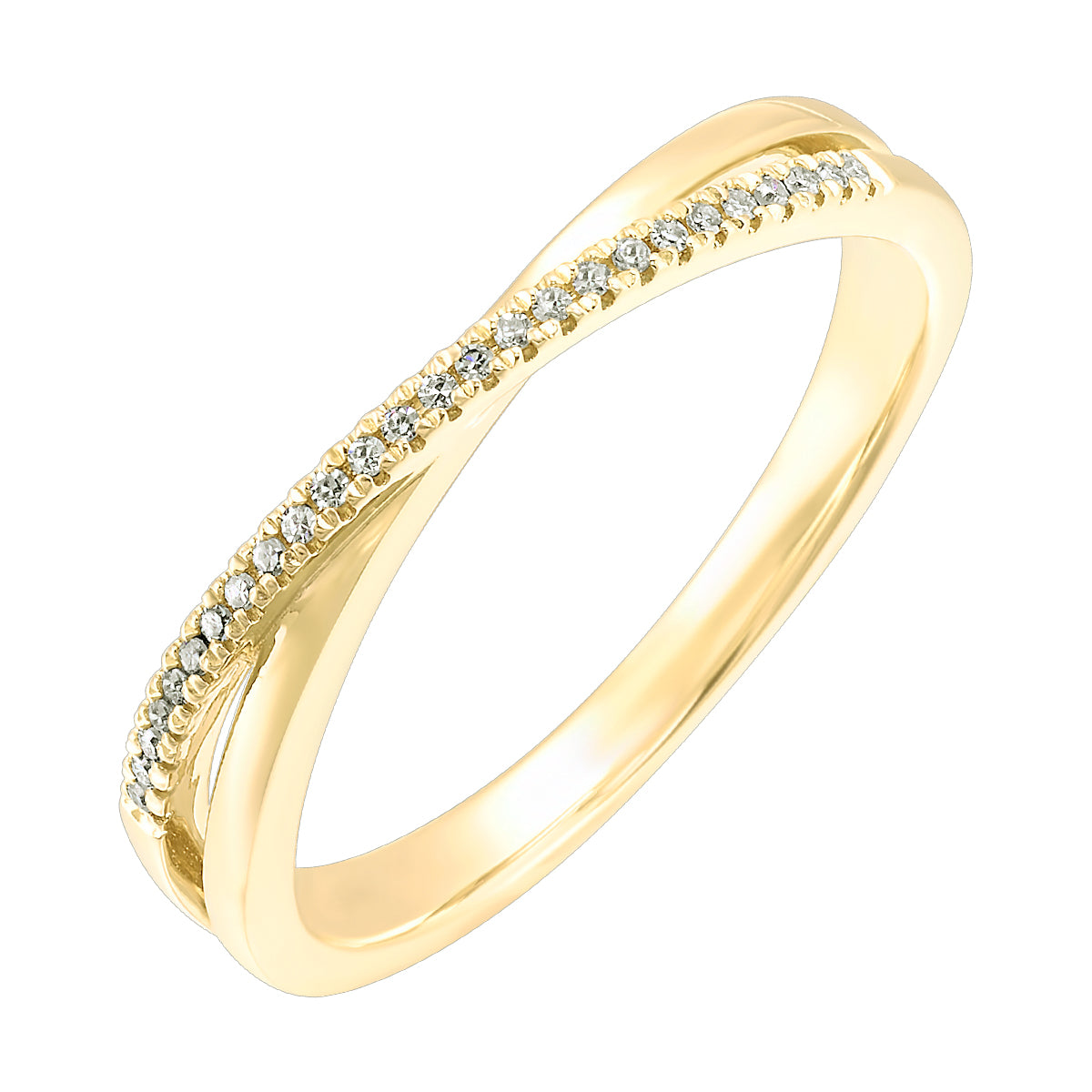 14Kt Yellow Gold Diamond 1/20Ctw Ring
