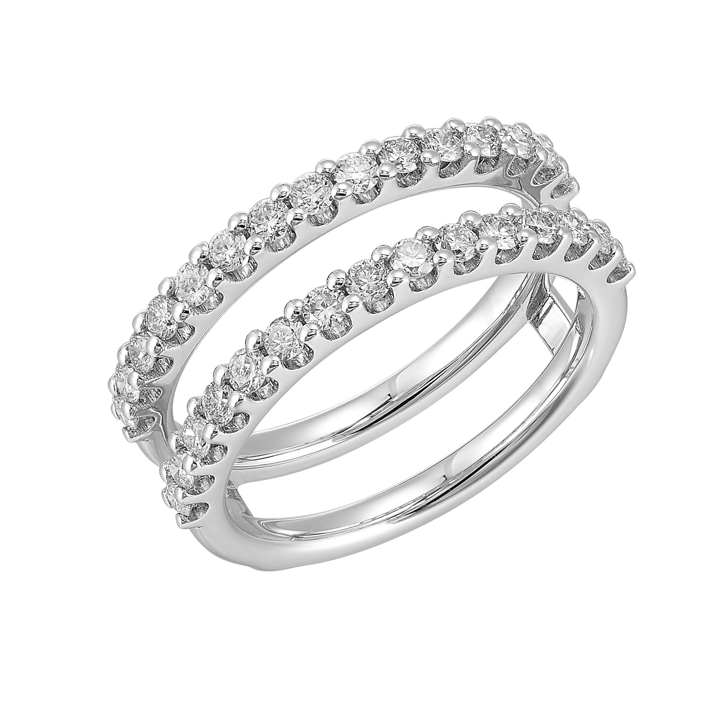 14Kt White Gold Diamond 3/4Ctw Ring