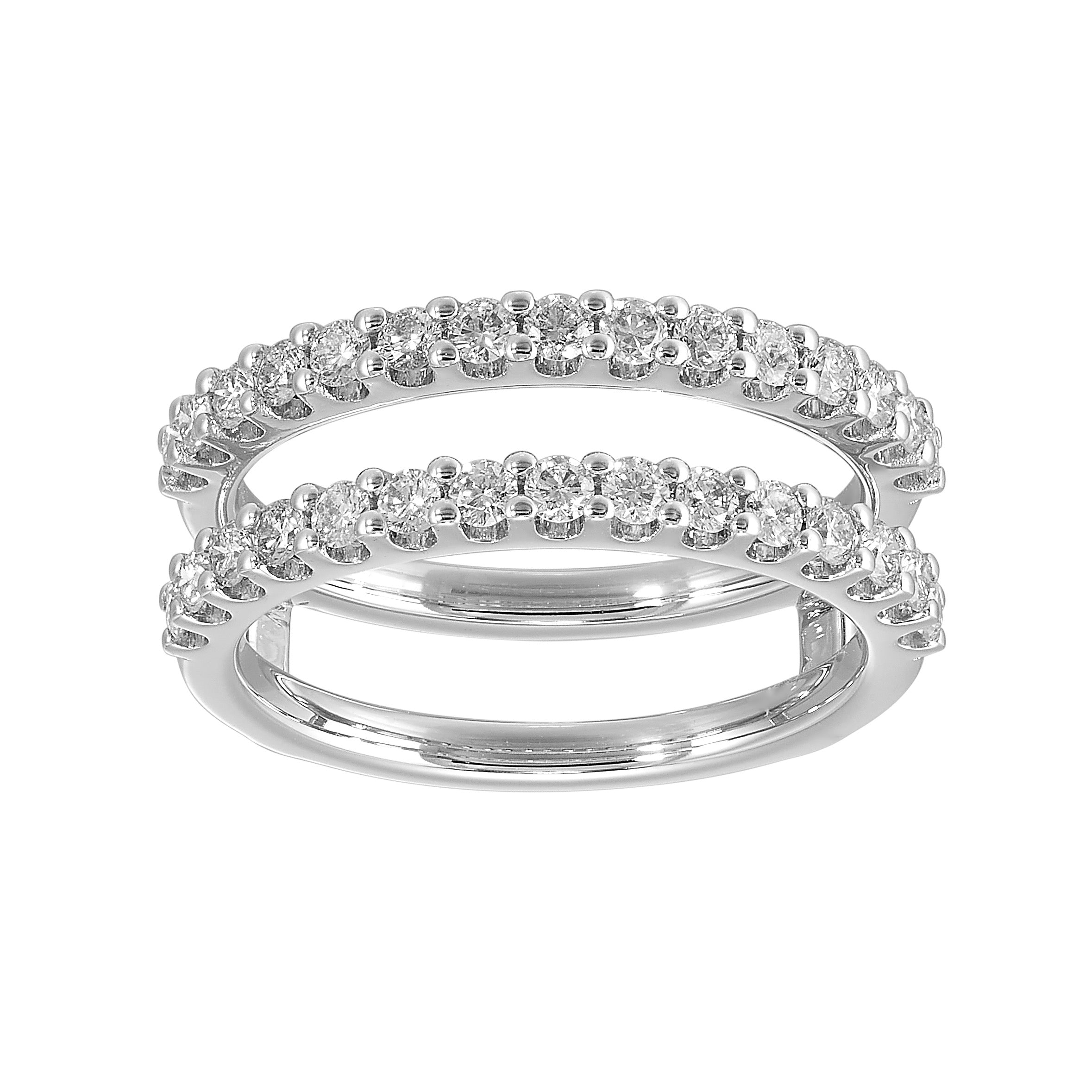14Kt White Gold Diamond 3/4Ctw Ring