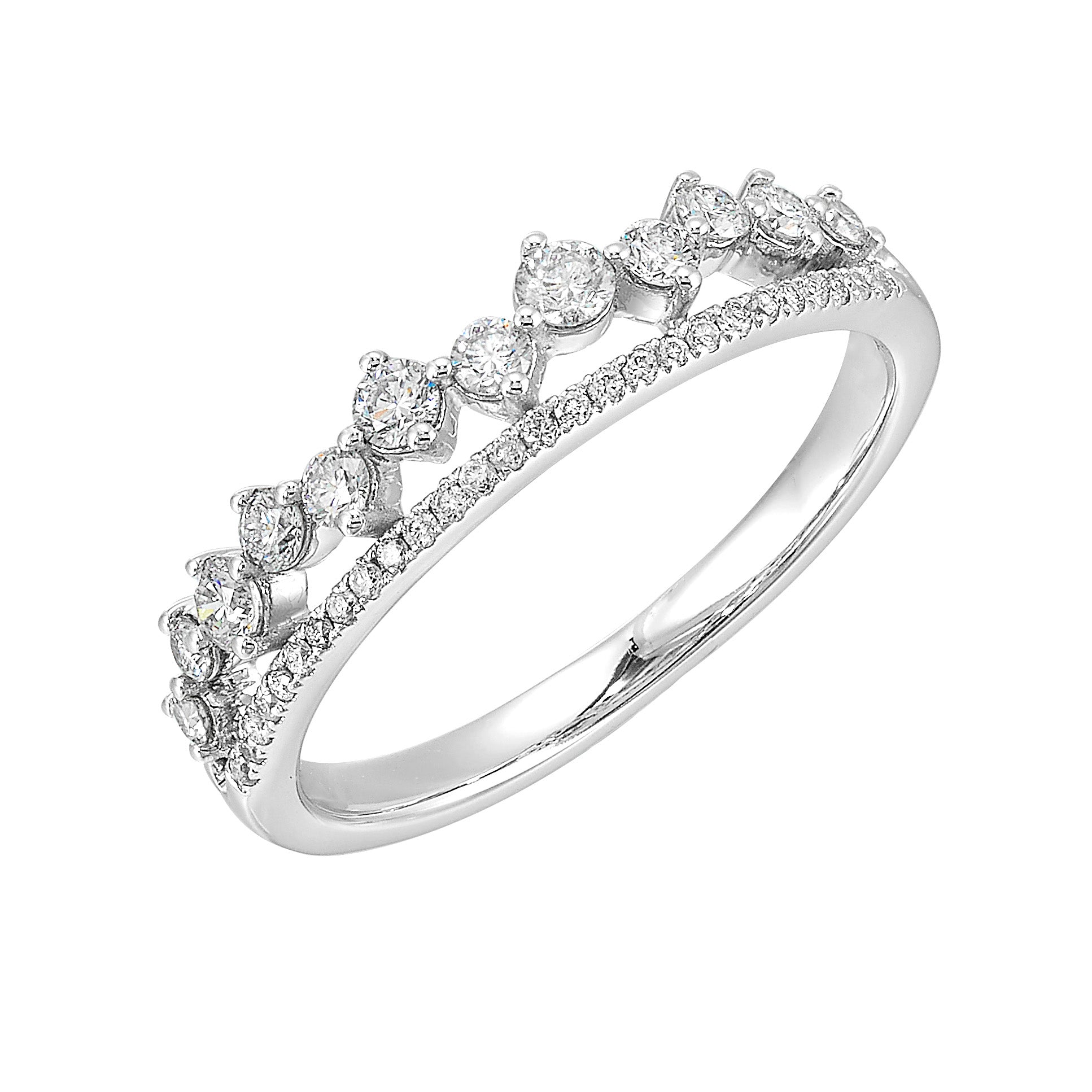 14Kt White Gold Diamond 3/8Ctw Ring