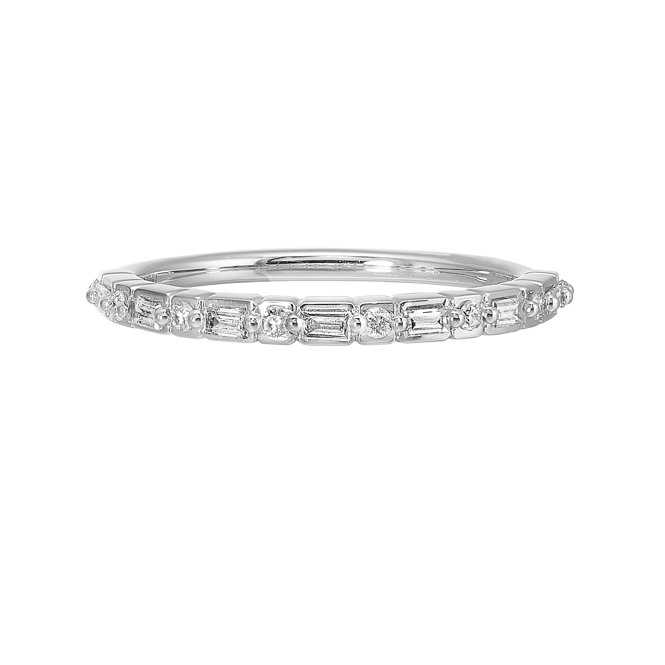 14Kt White Gold Diamond 1/5Ctw Ring