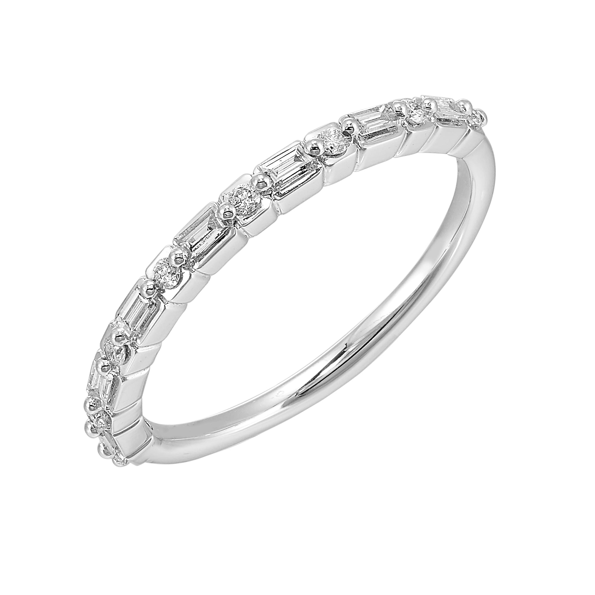 14Kt White Gold Diamond 1/5Ctw Ring