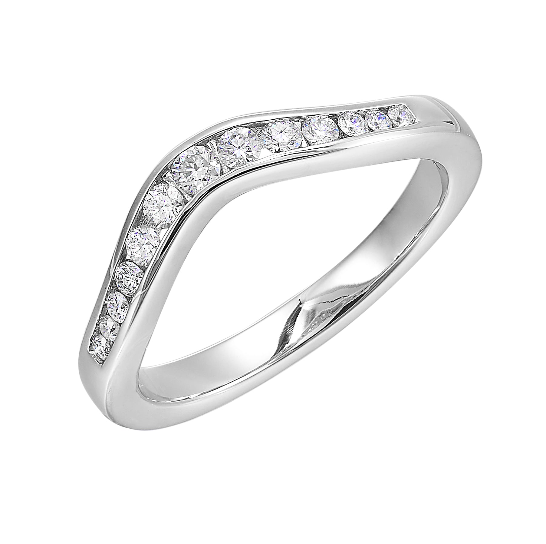 14Kt White Gold Diamond 1/4Ctw Ring