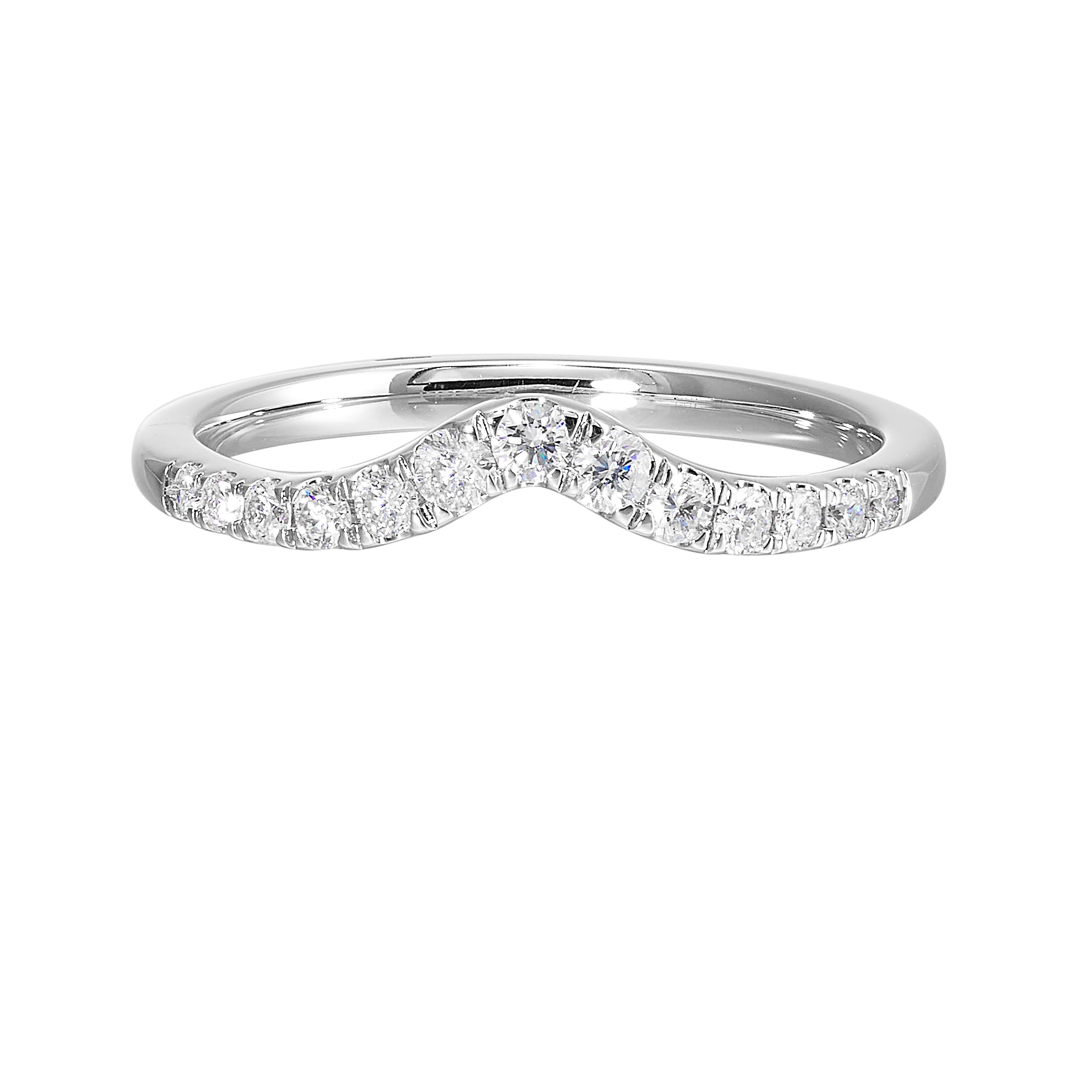 14Kt White Gold Diamond 1/4Ctw Ring