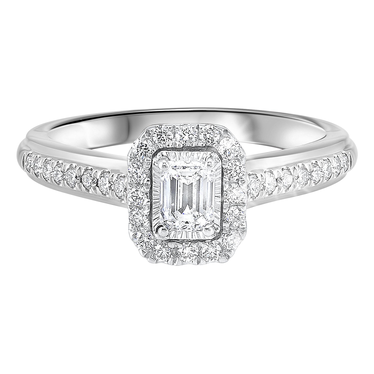 14Kt White Gold Diamond 1/2Ctw Ring