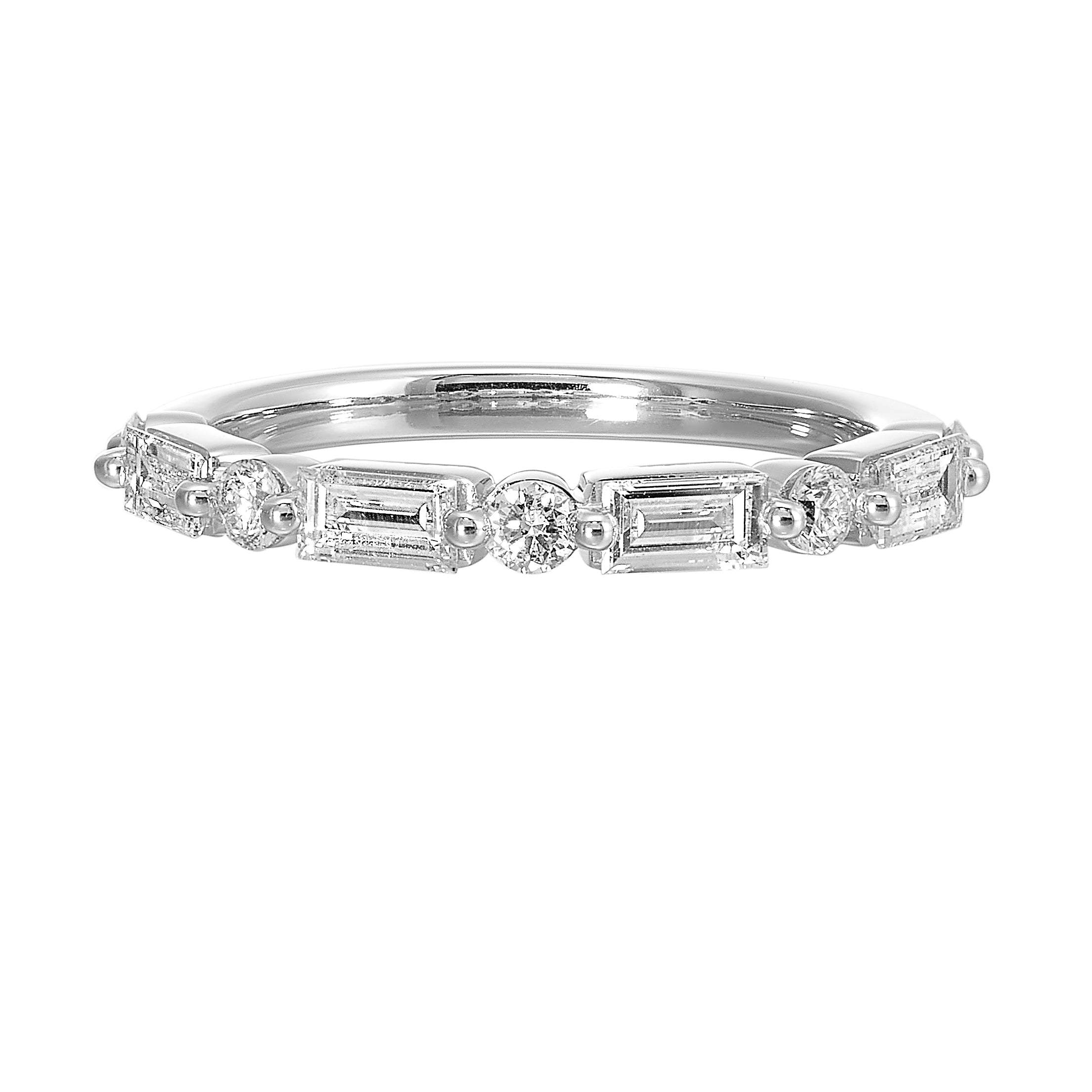 14Kt White Gold Diamond 3/4Ctw Ring