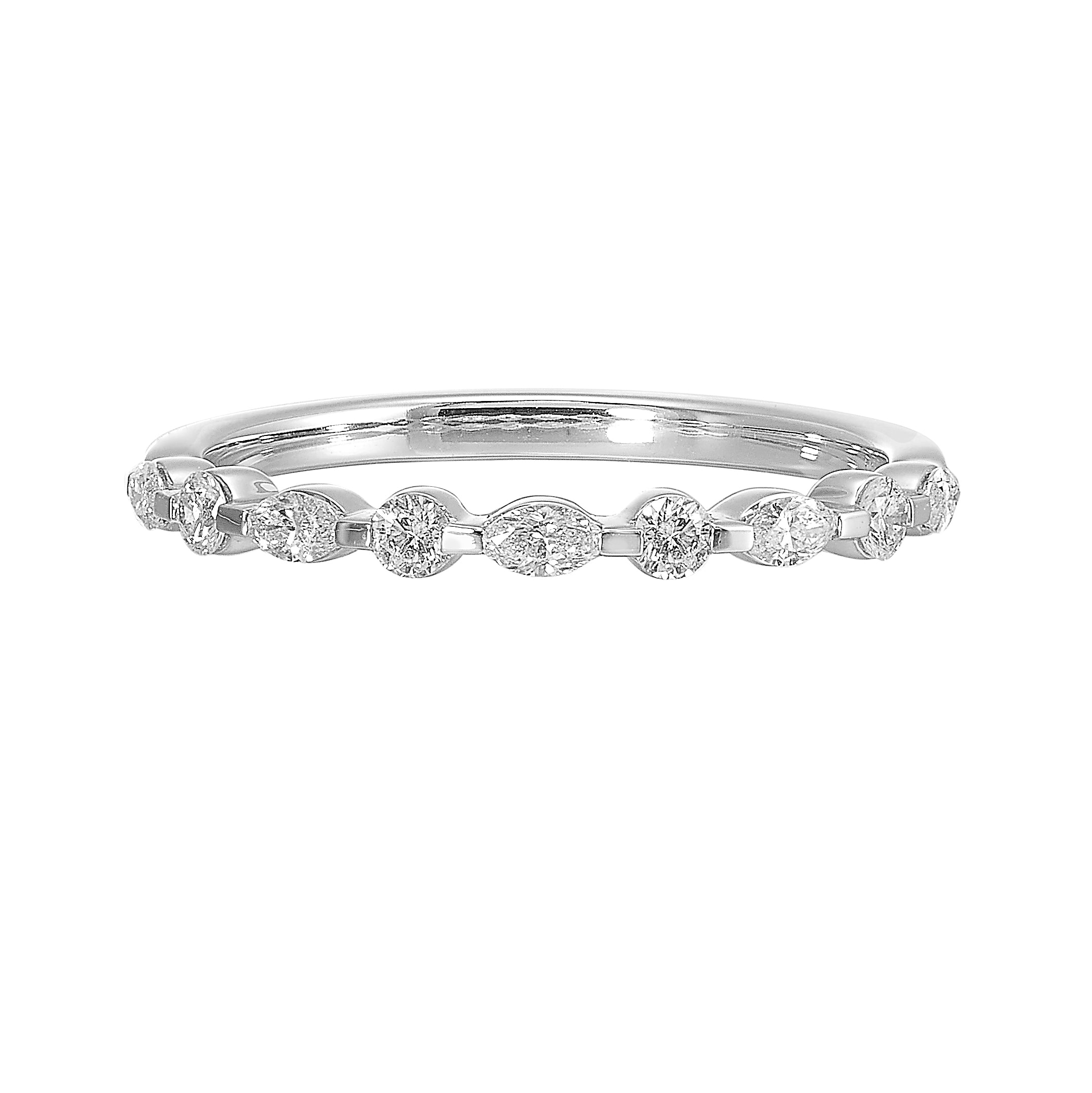 14Kt White Gold Diamond 1/3Ctw Ring