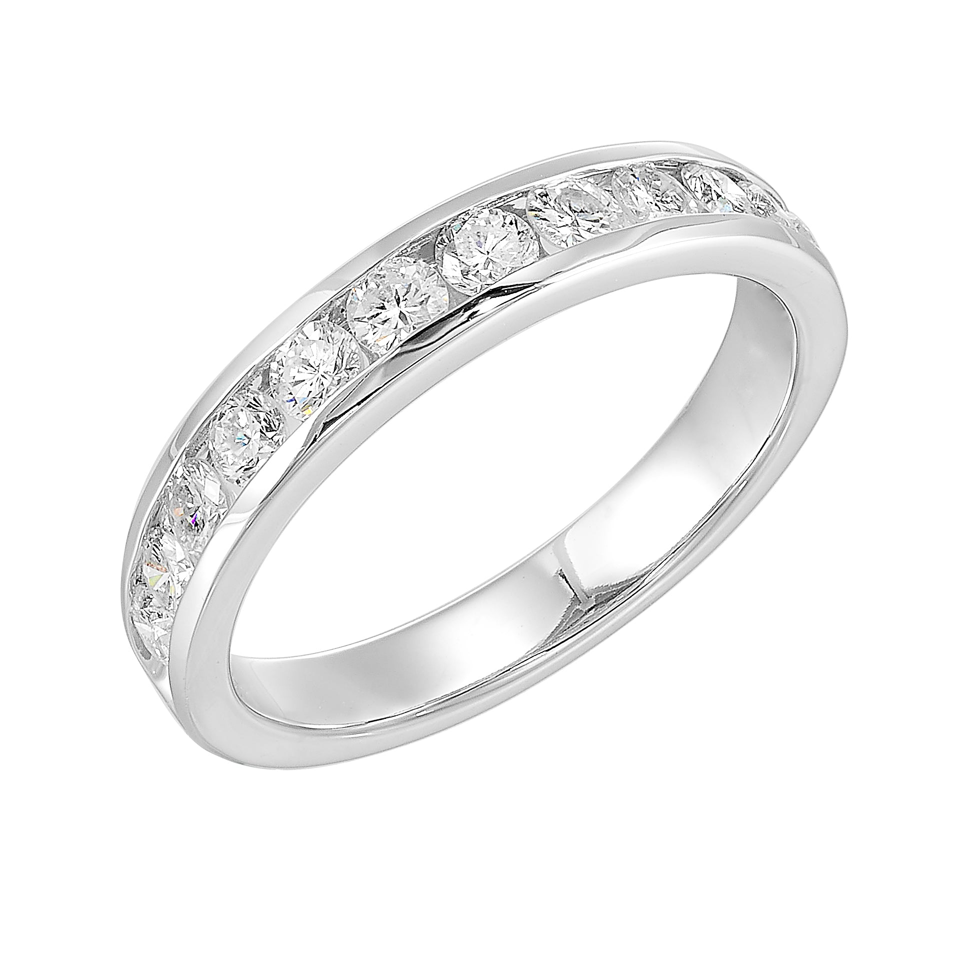 14Kt White Gold Diamond 3/4Ctw Ring