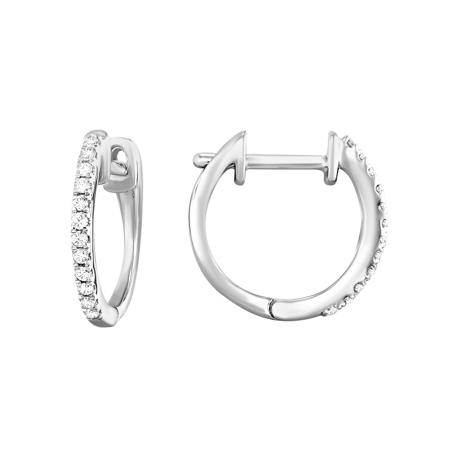 10Kt White Gold Diamond 1/10Ctw Earring