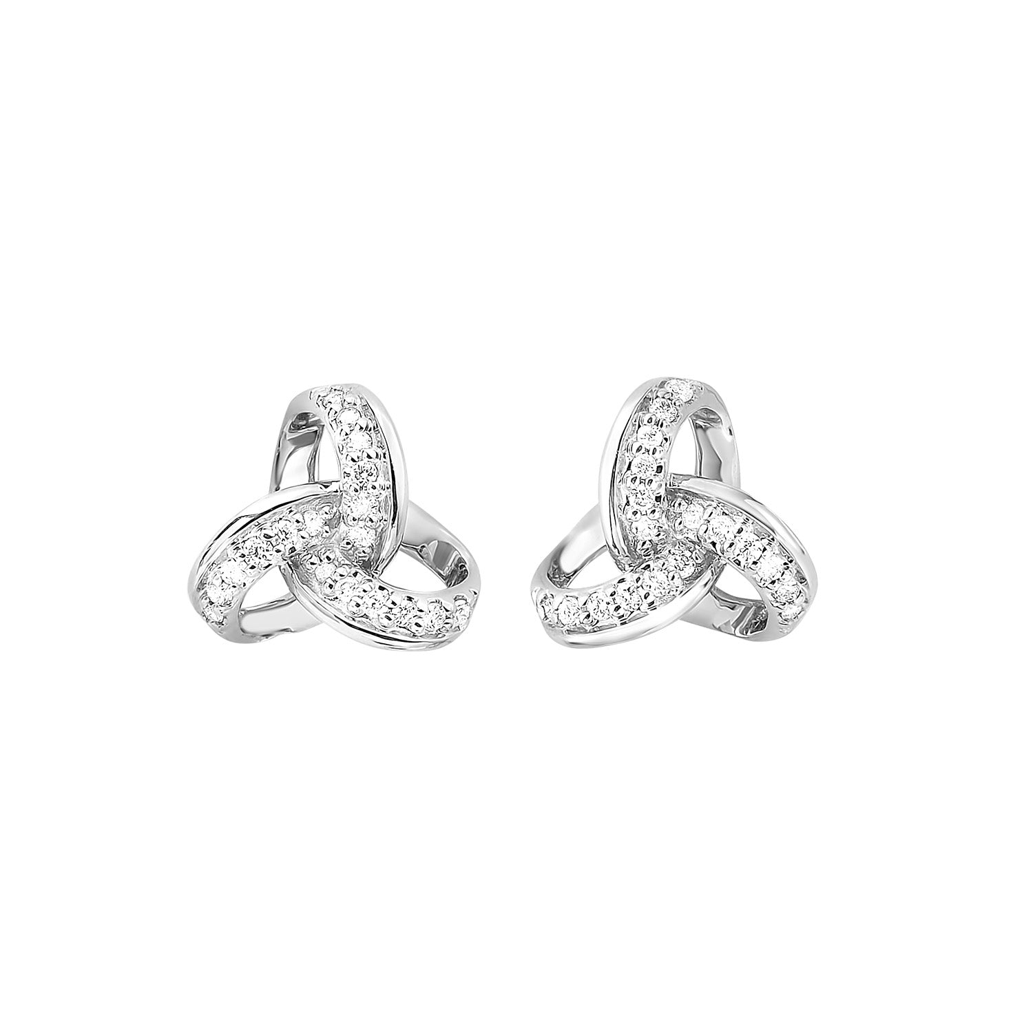 10Kt White Gold Diamond 1/10Ctw Earring
