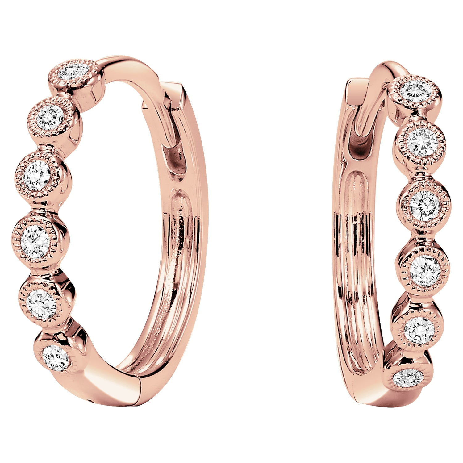 10Kt White Gold Diamond 1/8Ctw Earring