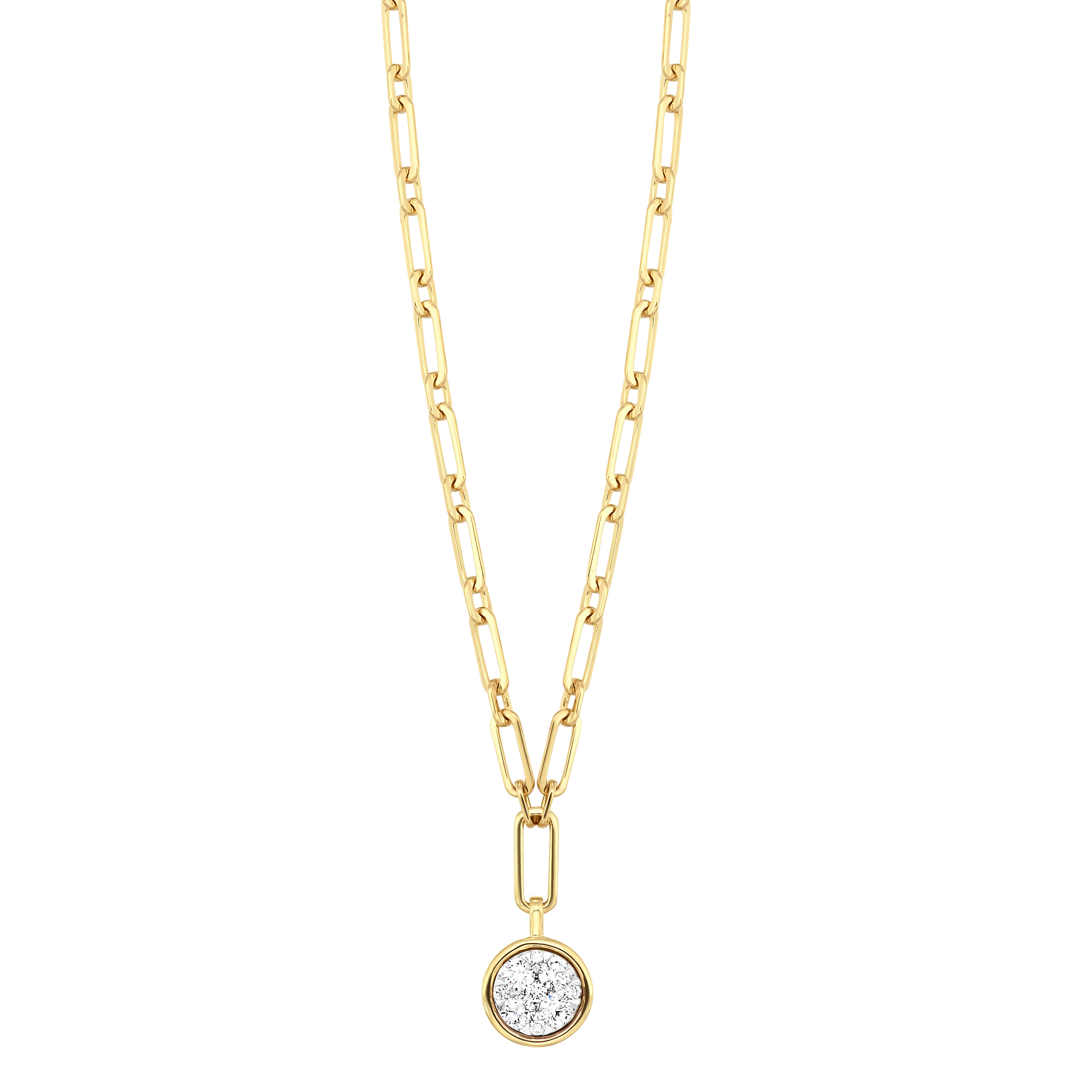 14Kt Yellow Gold Diamond 1/3Ctw Necklace