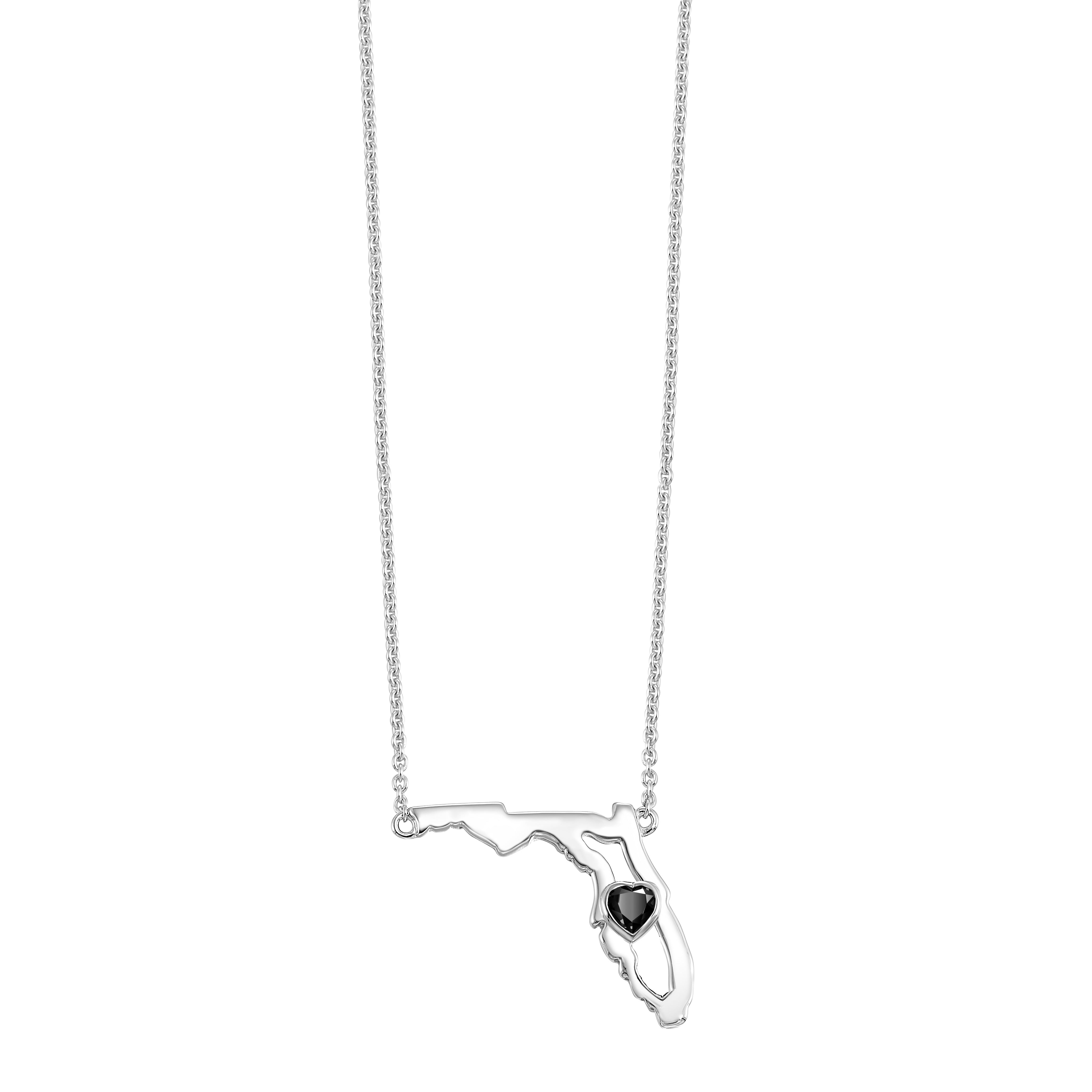 Silver Onyx 1/7Ctw Pendant