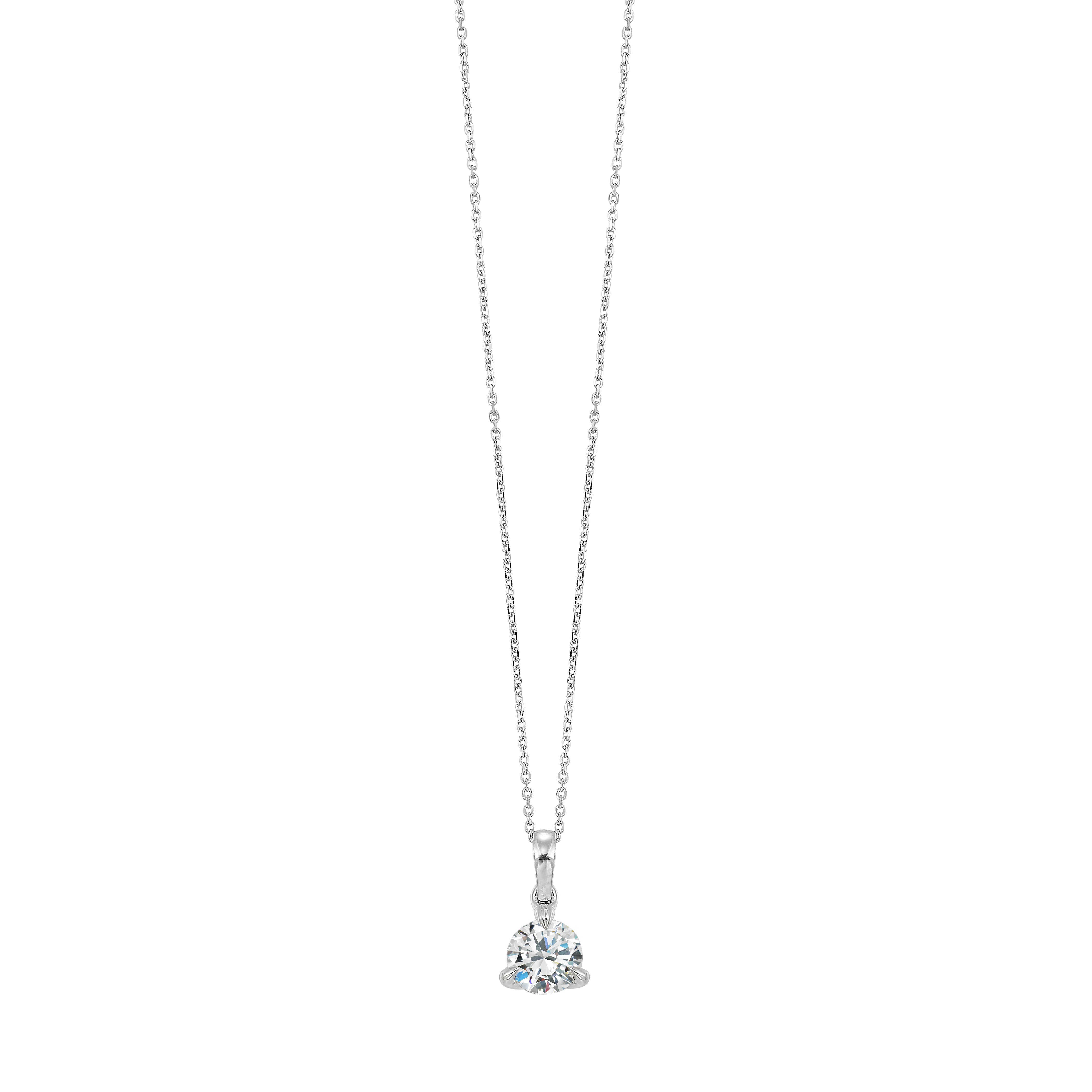 14Kt White Gold Diamond 1/2Ctw Pendant