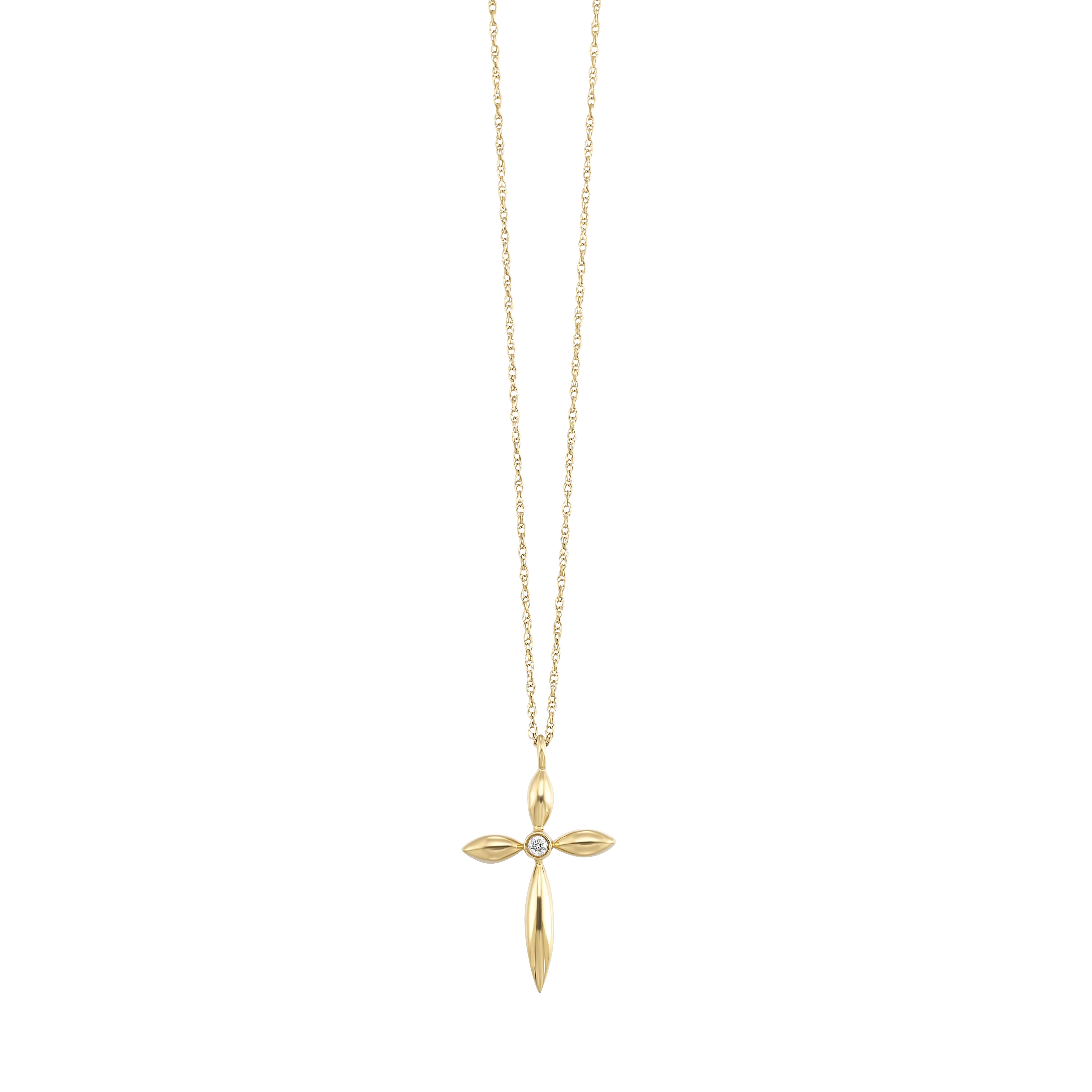 10Kt Yellow Gold Diamond 1/50Ctw Pendant