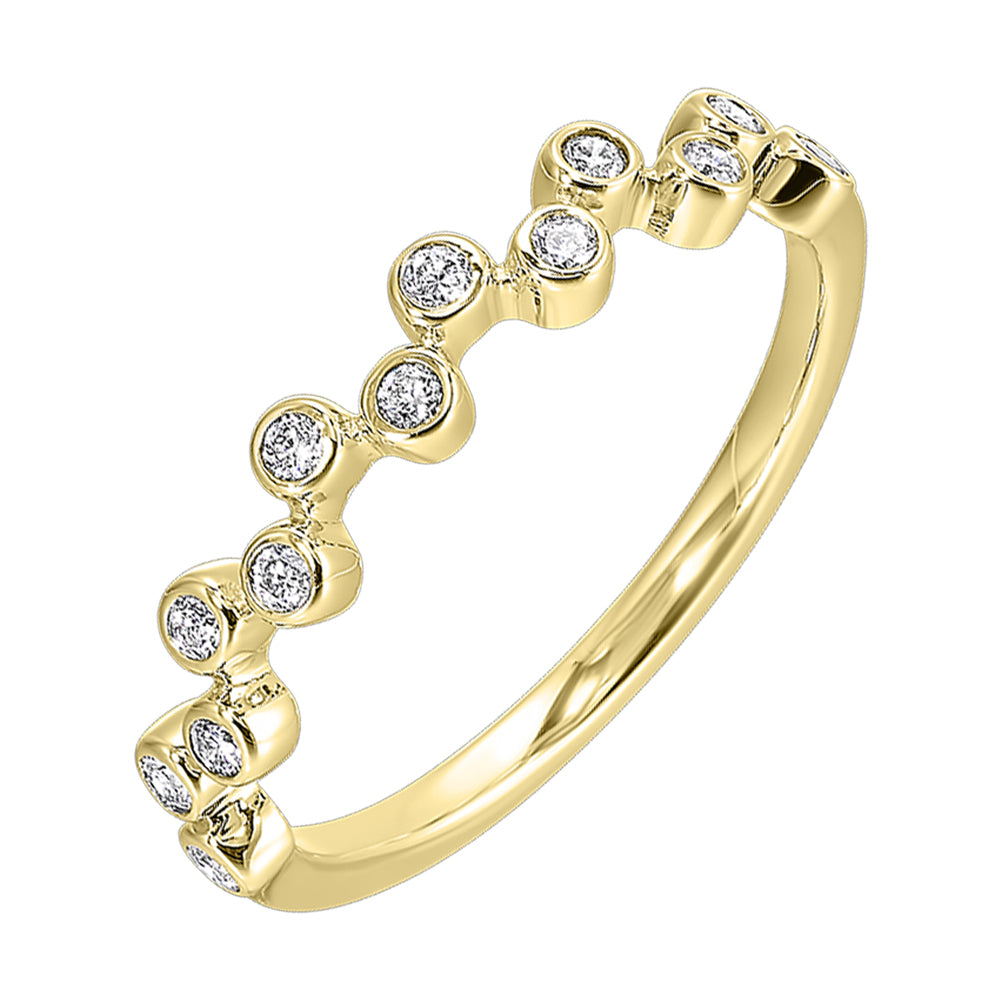 14Kt Yellow Gold Diamond 1/5Ctw Ring