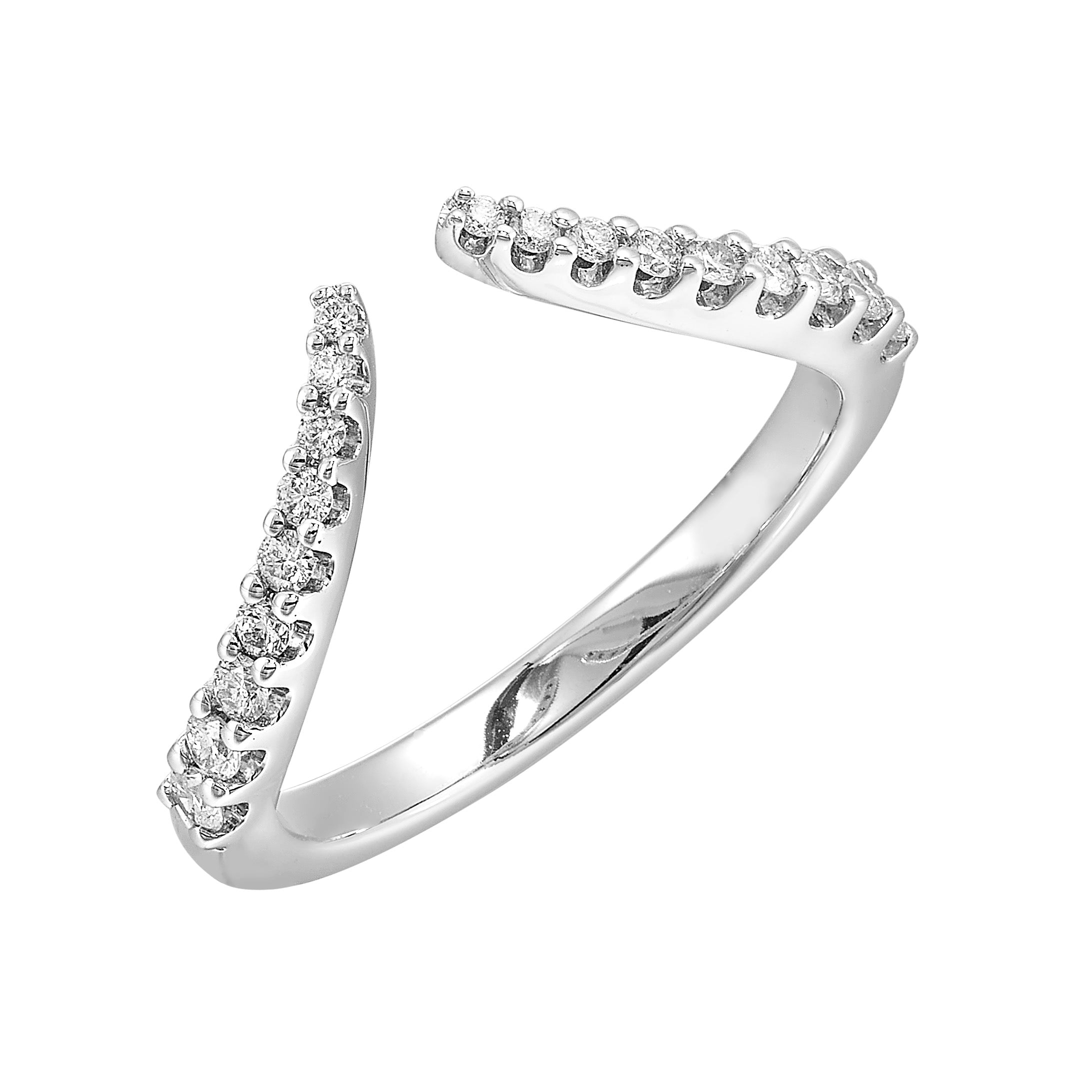 14Kt White Gold Diamond 1/4Ctw Ring