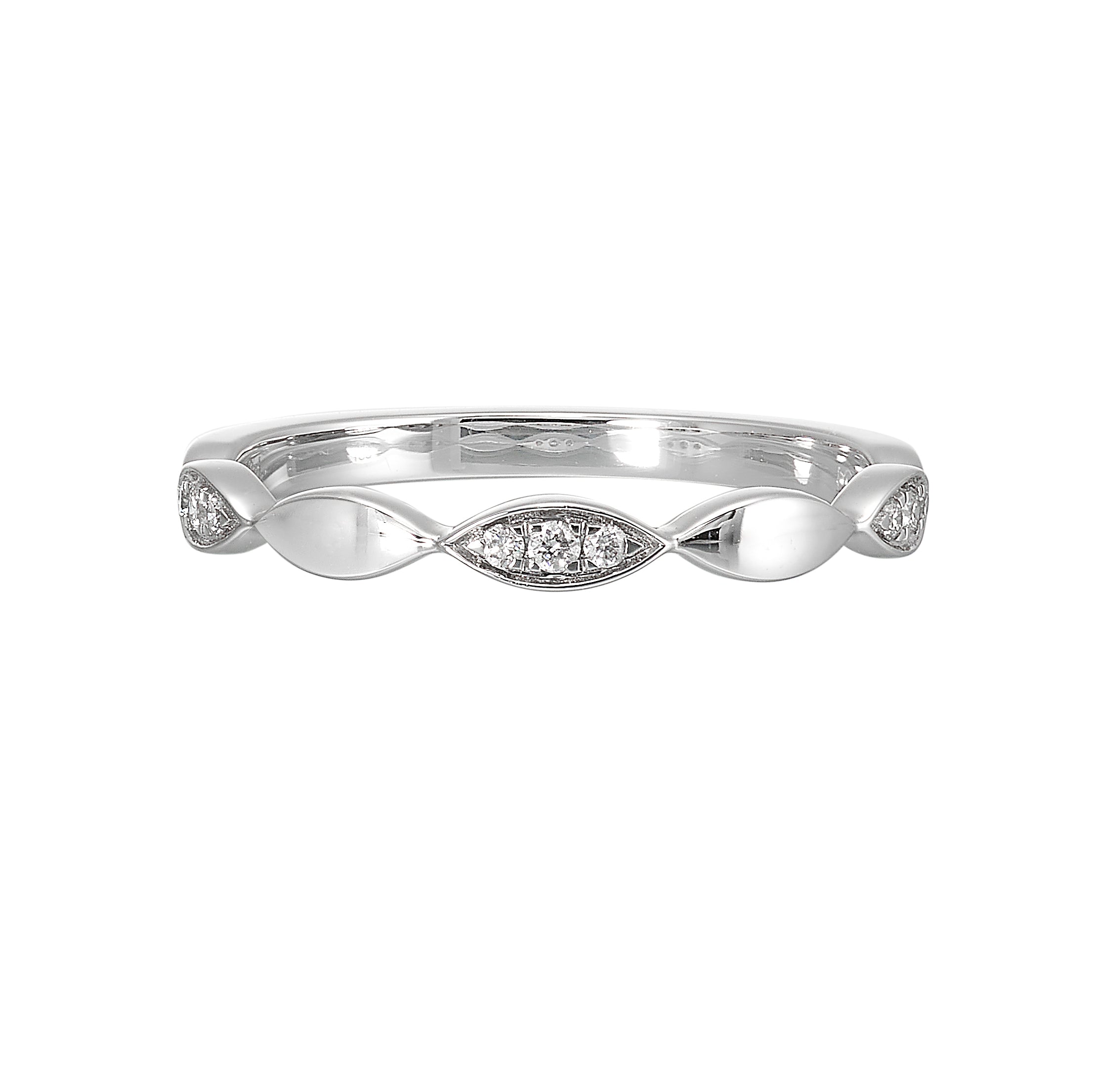 14Kt White Gold Diamond 1/15Ctw Ring