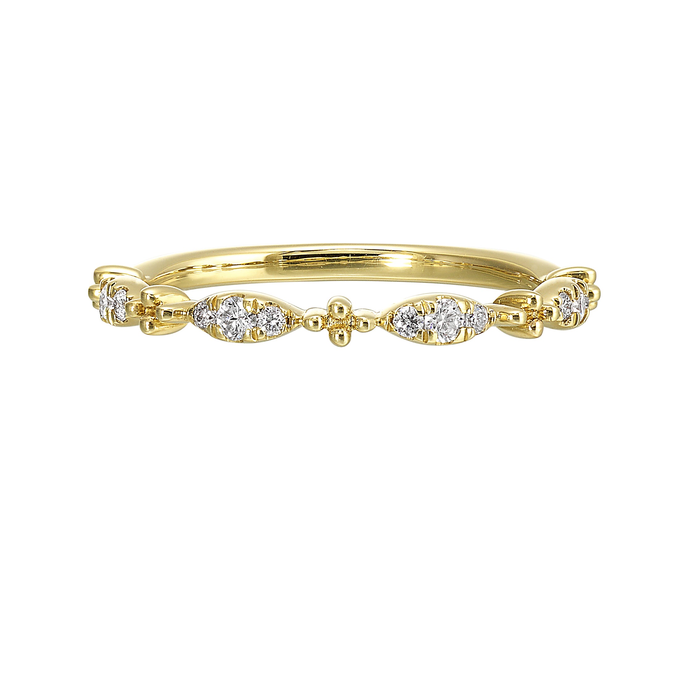 14Kt Yellow Gold Diamond 1/7Ctw Ring