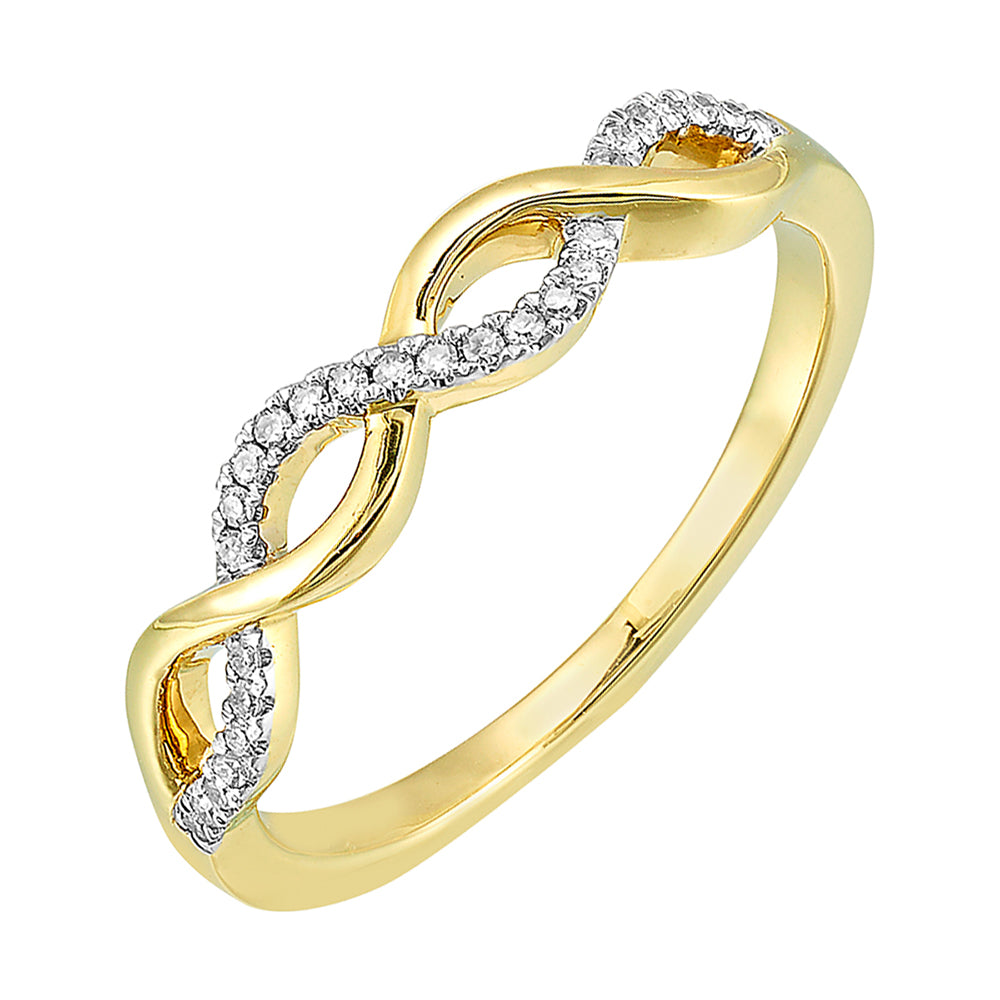 10Kt Yellow Gold Diamond 1/10Ctw Ring