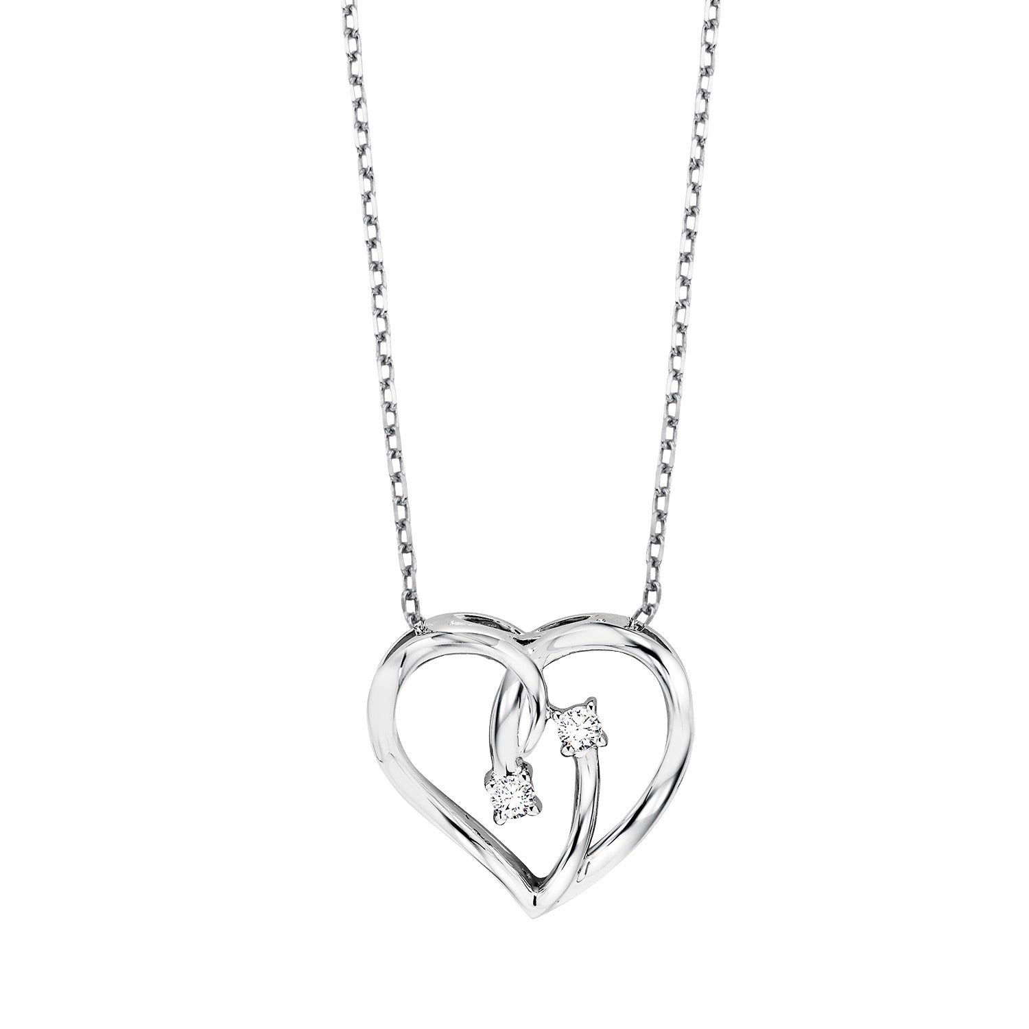 Silver Diamond 1/20Ctw Pendant