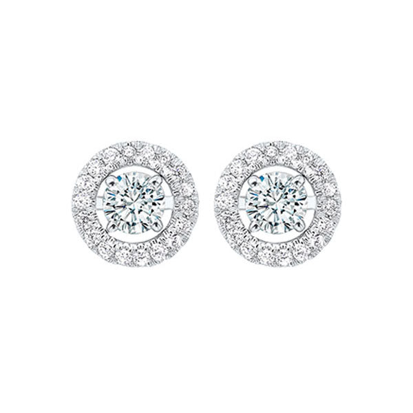 14Kt White Gold Diamond (1/5Ctw) Earring