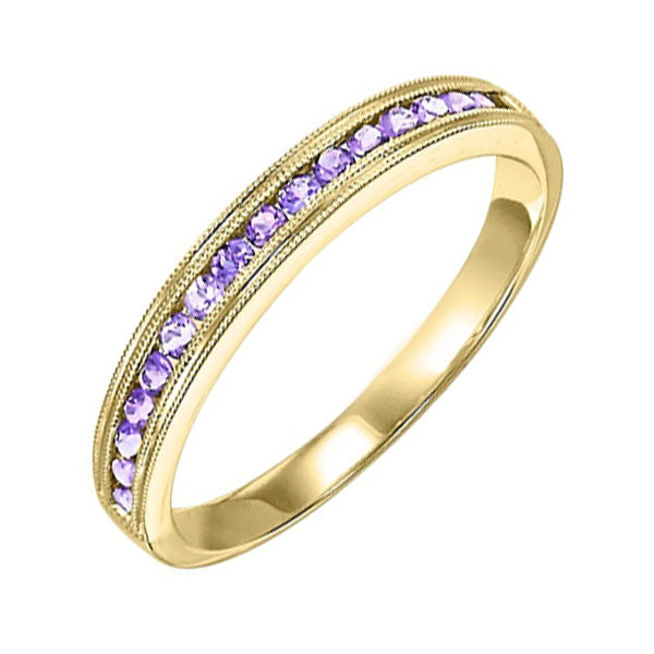 14Kt Yellow Gold Syn Alexandrite (1/3 Ctw) Ring