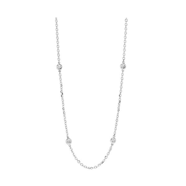 14Kt White Gold Diamond (2Ctw) Necklace
