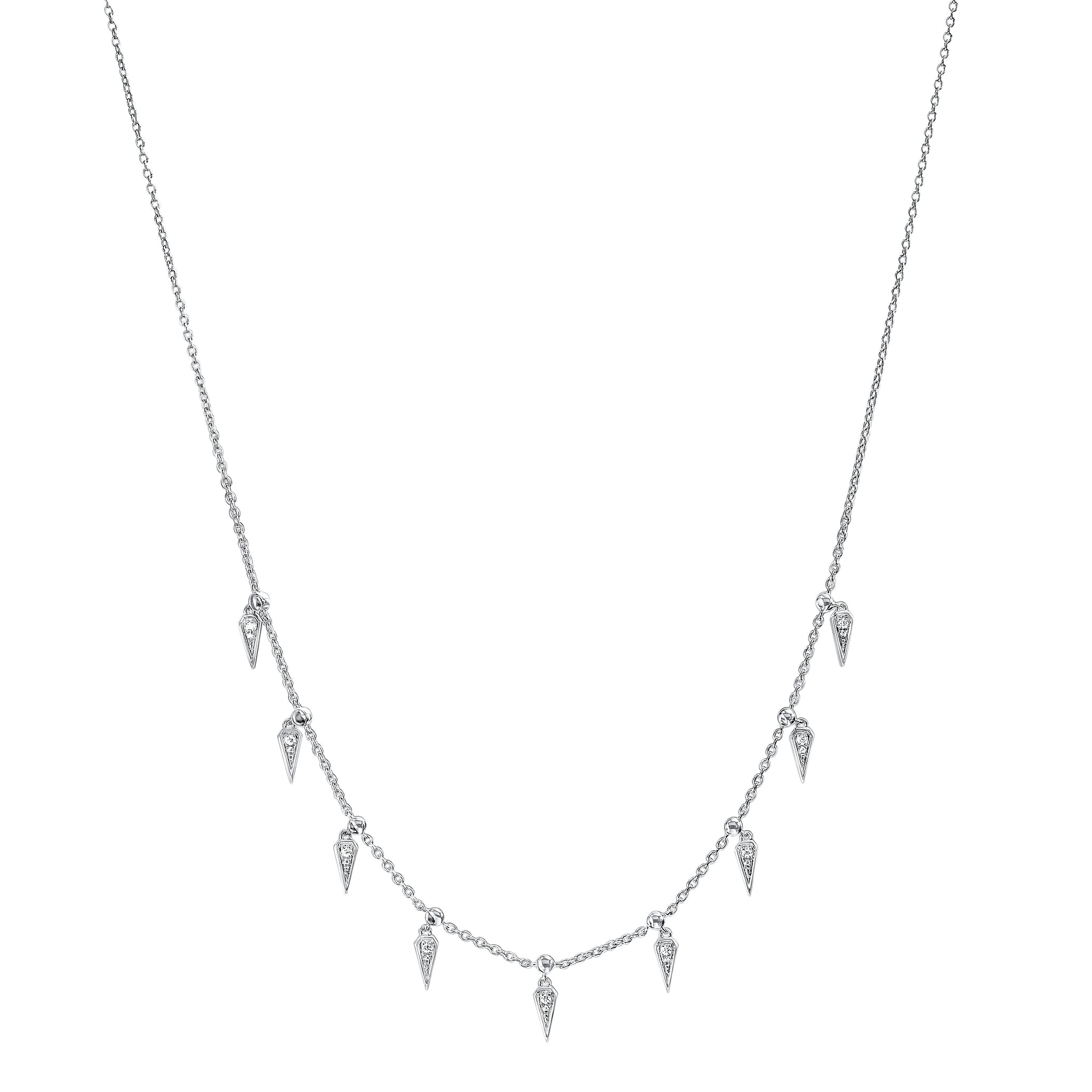 Silver Diamond Necklace