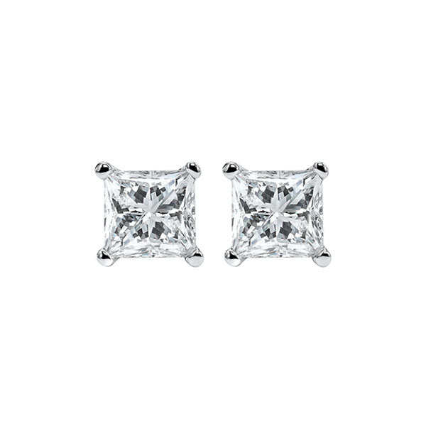 14Kt White Gold Diamond (5/8Ctw) Earring