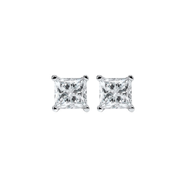 14Kt White Gold Diamond (5/8Ctw) Earring