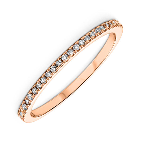 10Kt Rose Gold Diamond (1/8Ctw) Band