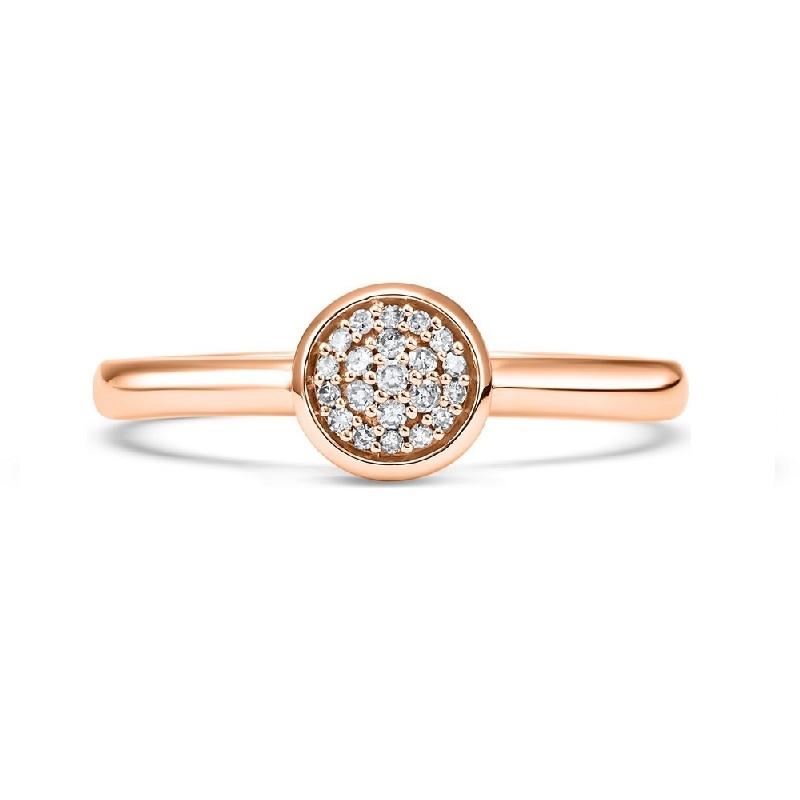 14K Rose Gold Diamond Stackable Ring - 1/10 ct.