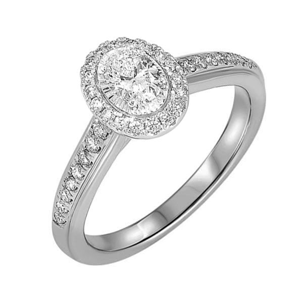 14Kt White Gold Diamond(5/8Ctw) Ring