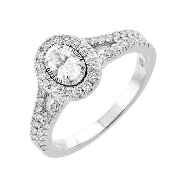 14Kt White Gold Diamond(3/4Ctw) Ring