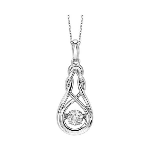 Silver Diamond (1/12 Ctw) Pendant