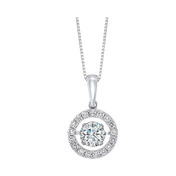 14Kt White Gold Diamond (3/4Ctw) Pendant