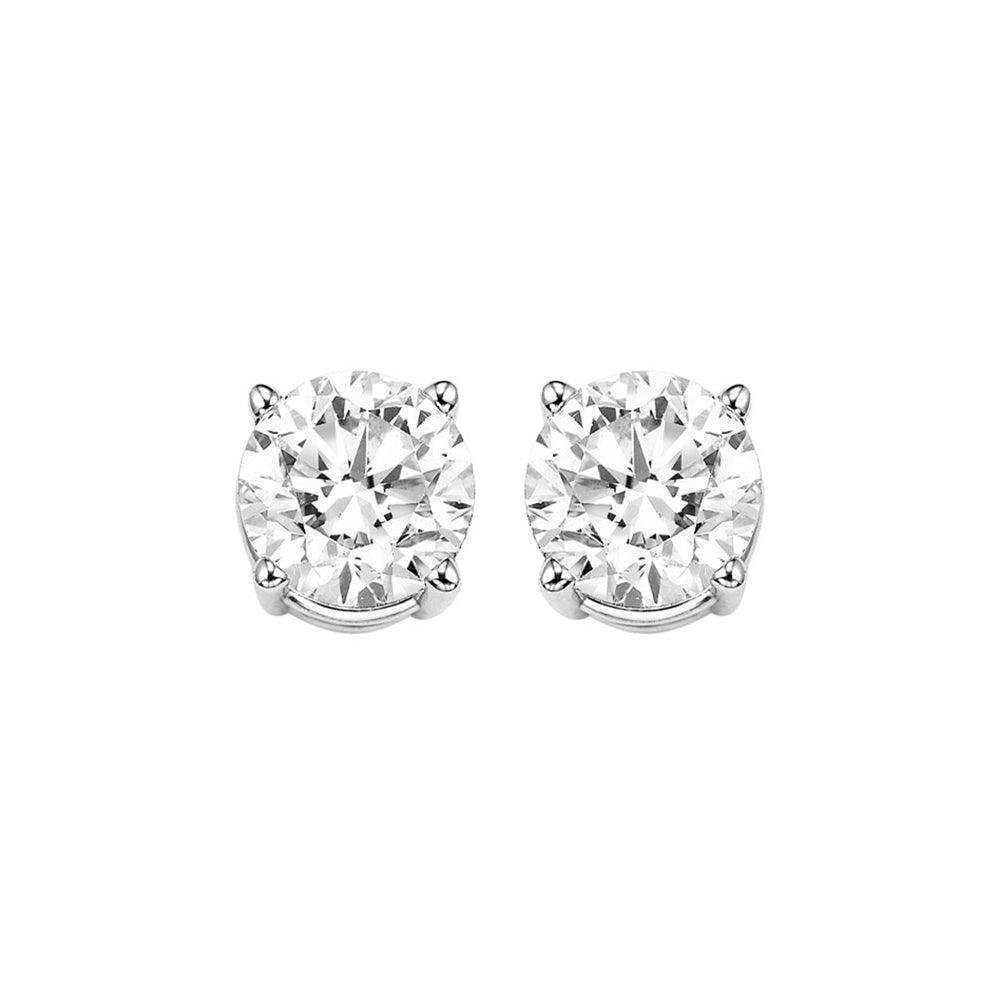 14Kt White Gold Diamond (1Ctw) Earring