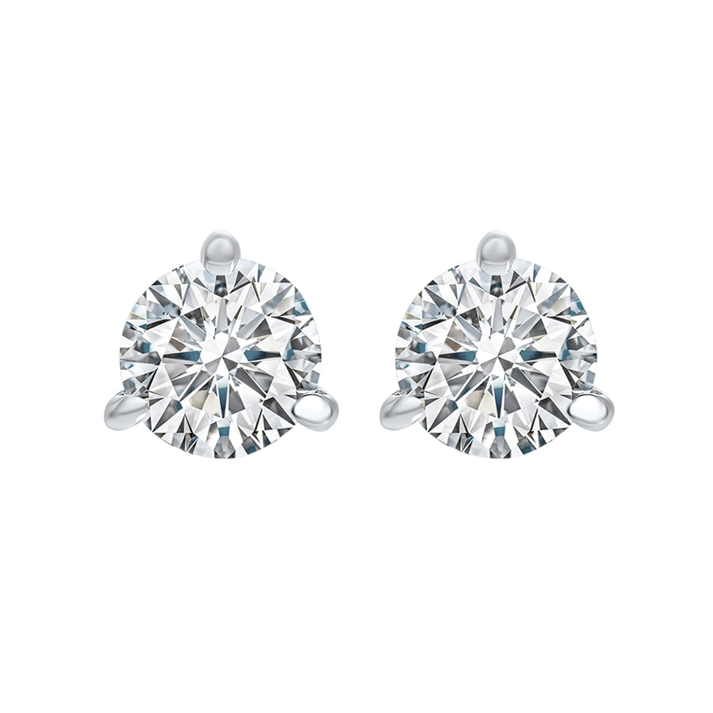 18Kt White Gold Diamond (1 1/2Ctw) Earring