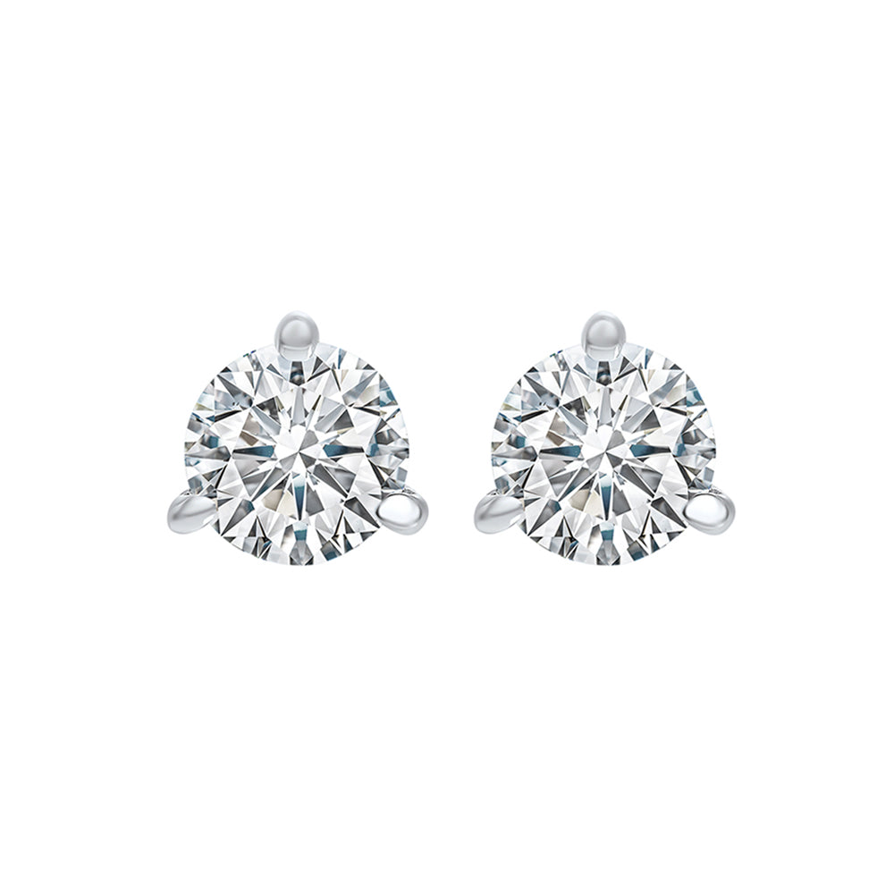 14Kt White Gold Diamond (1Ctw) Earring