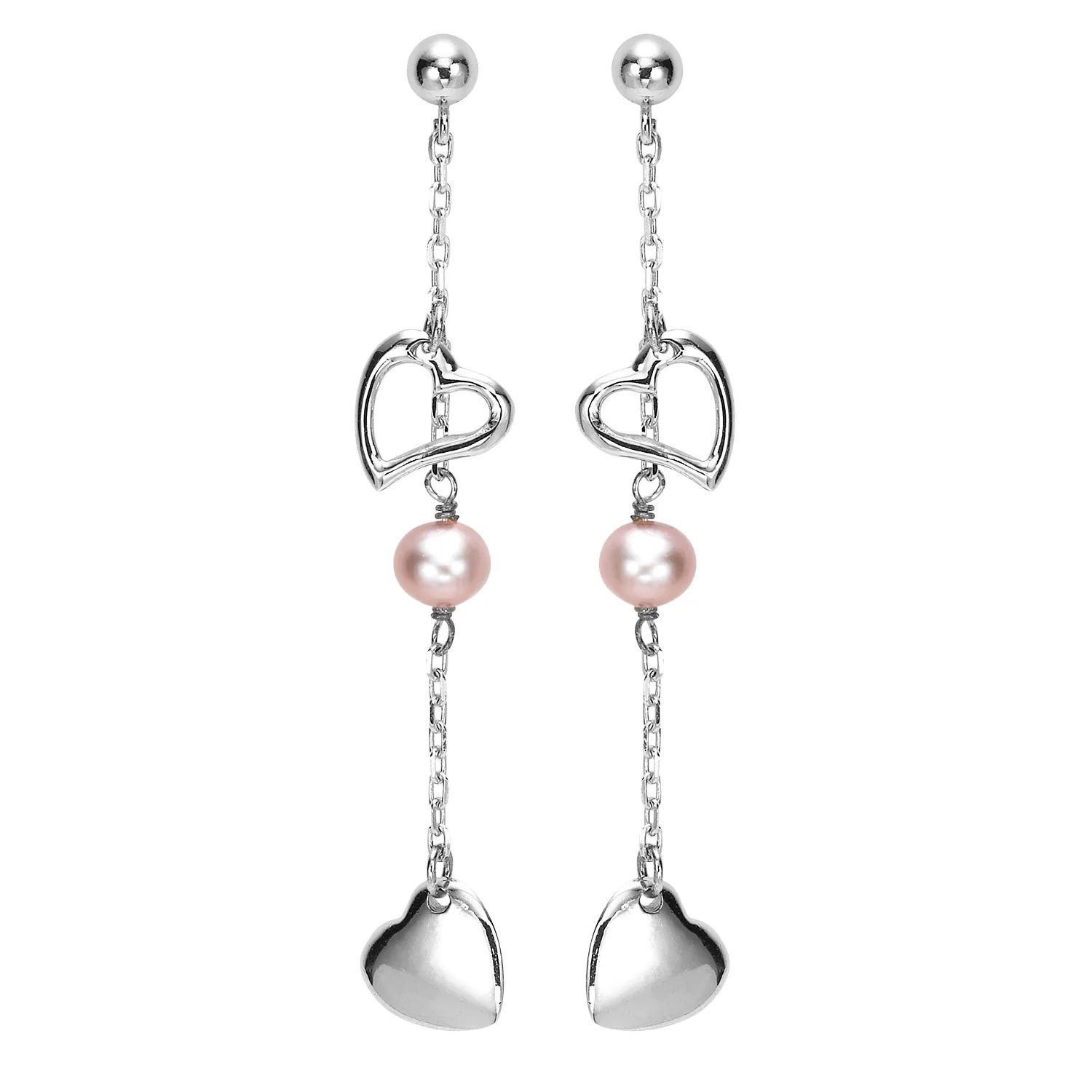 Silver Pearl Earring