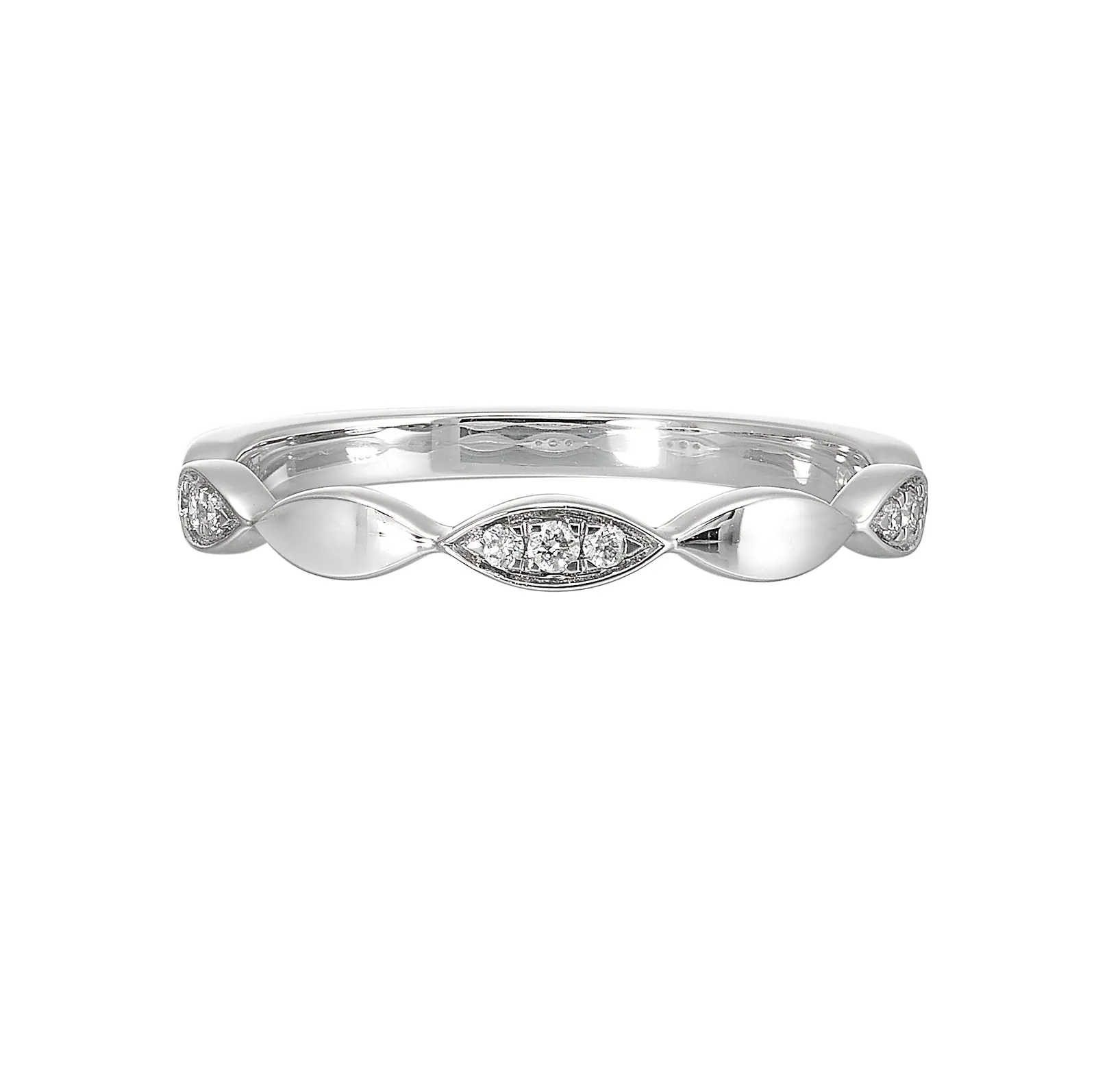 14Kt White Gold Diamond 1/15Ctw Ring