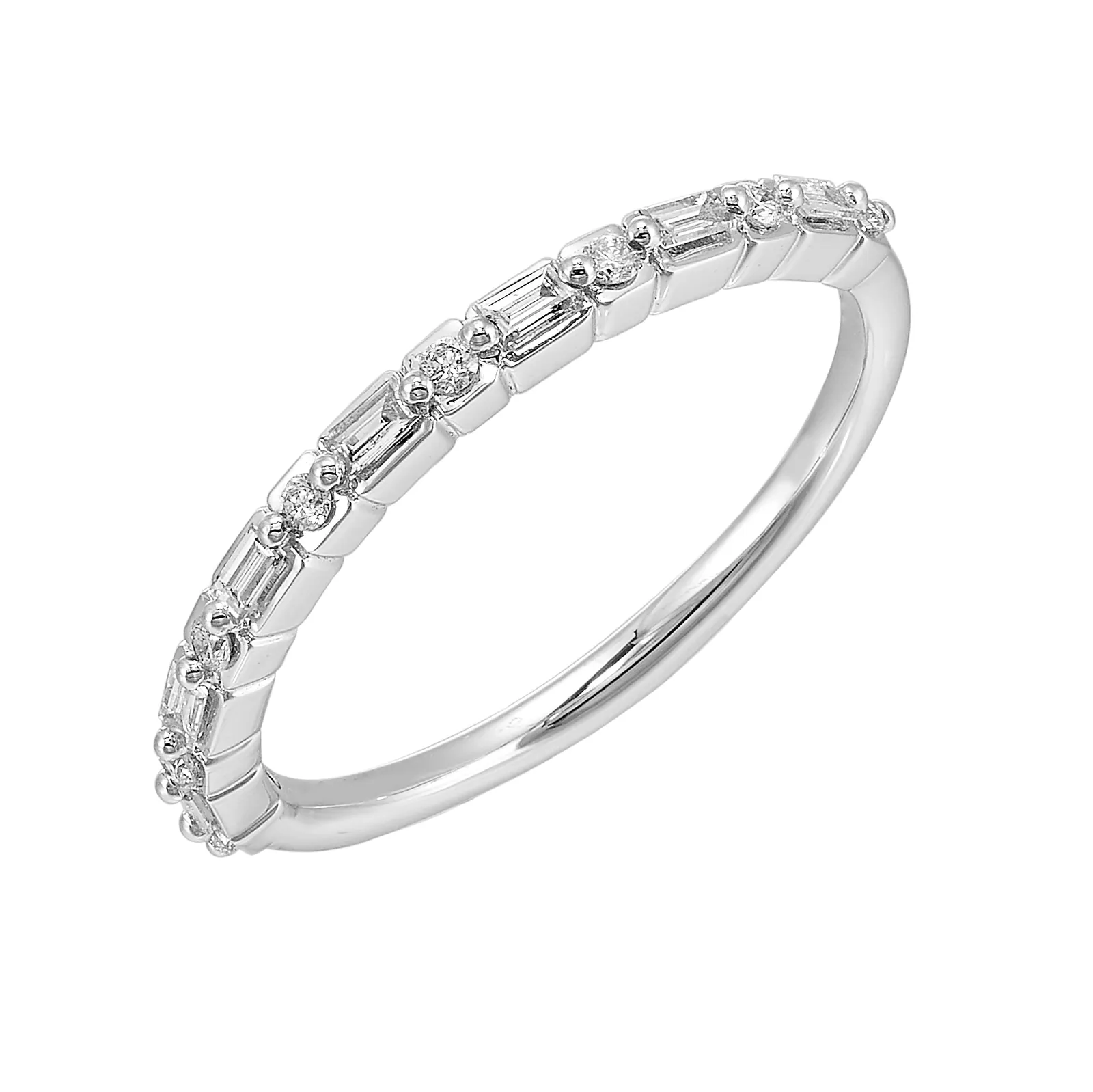 14Kt White Gold Diamond 1/5Ctw Ring view 2