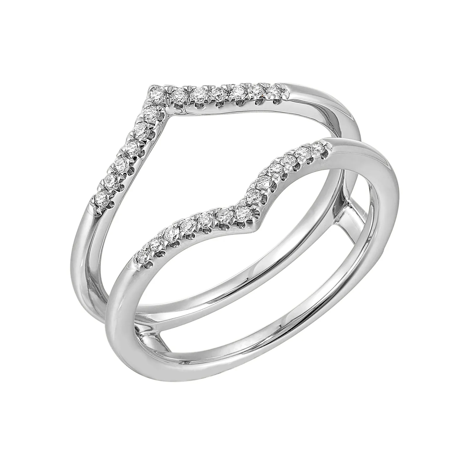14Kt White Gold Diamond 1/7Ctw Ring view 2