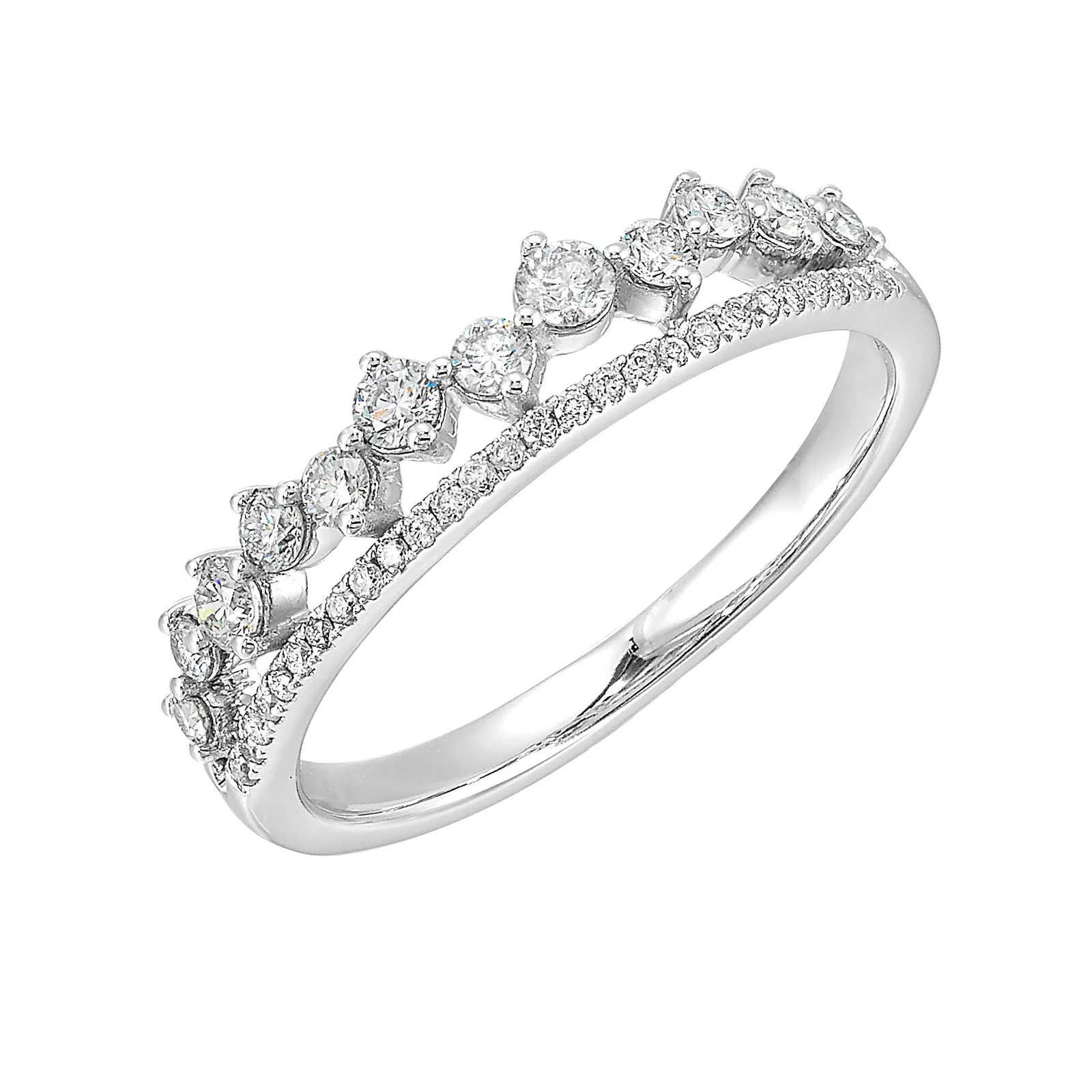14Kt White Gold Diamond 3/8Ctw Ring view 2