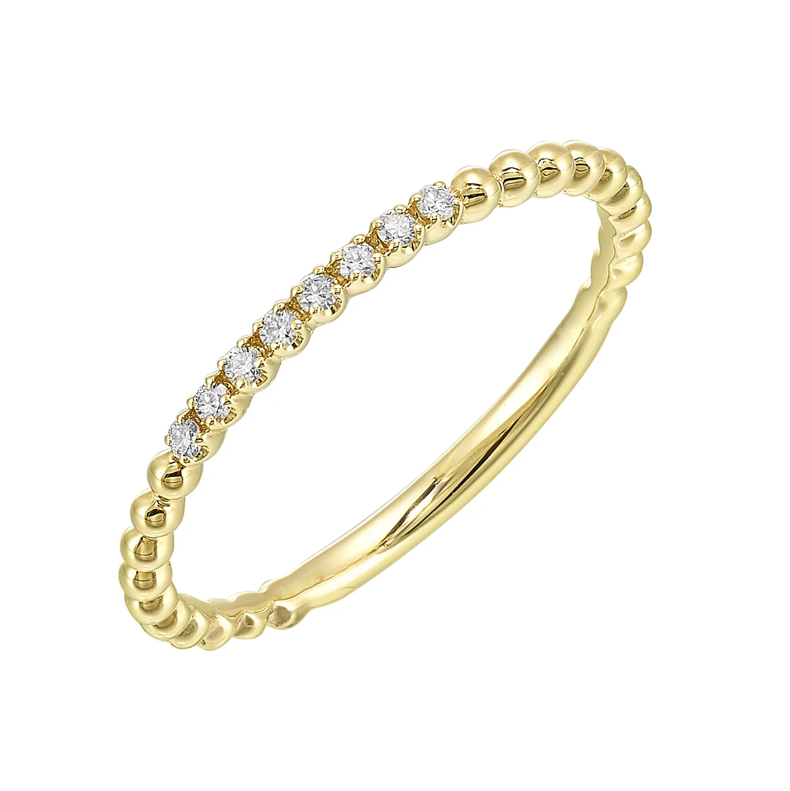 14Kt Yellow Gold Diamond 1/20Ctw Ring view 2
